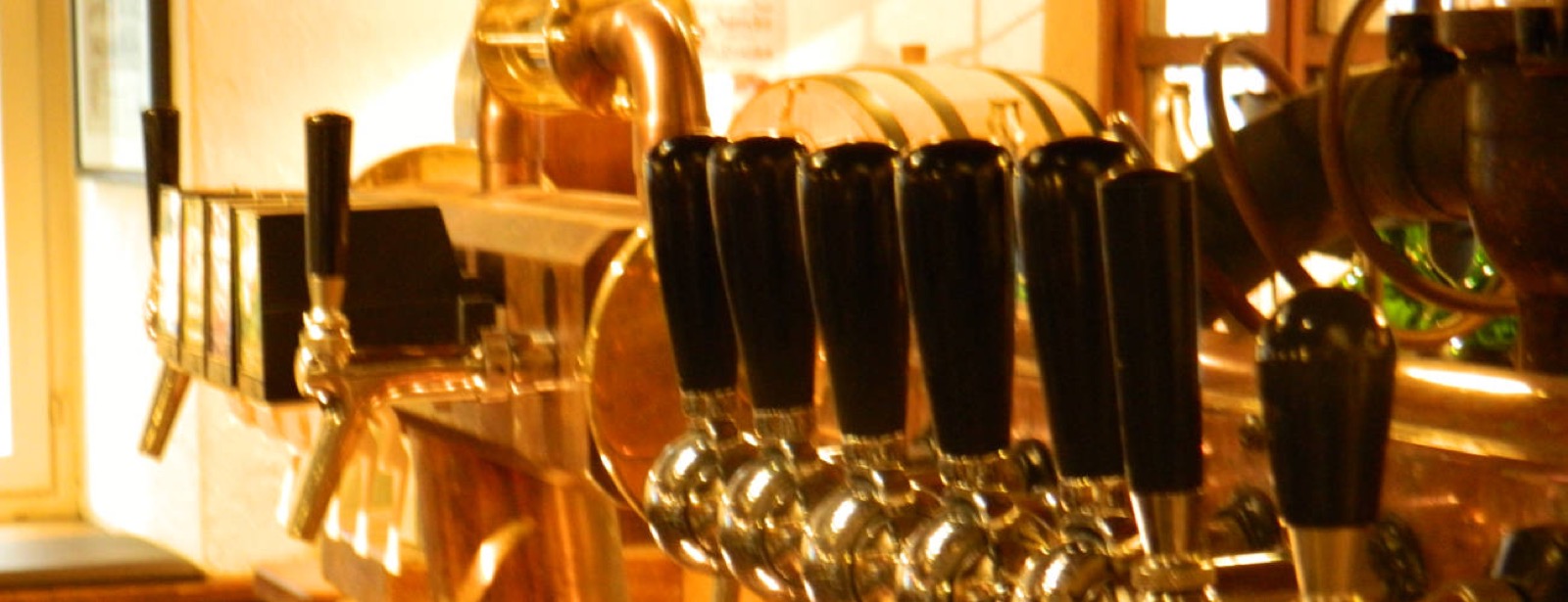 Kupferne Zapfanlage im Gasthaus zum Lamm
